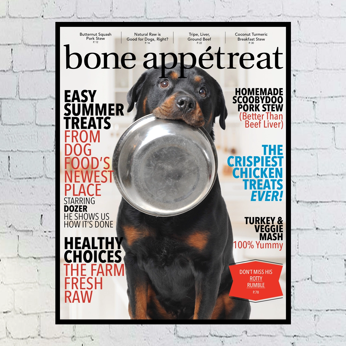 Custom Digital Dog Magazine Cover