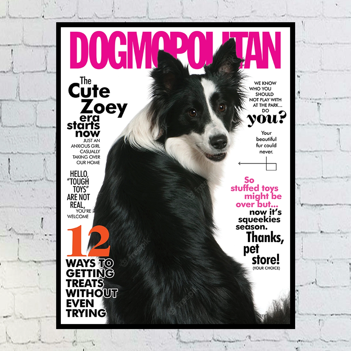 Custom Digital Dog Magazine Cover