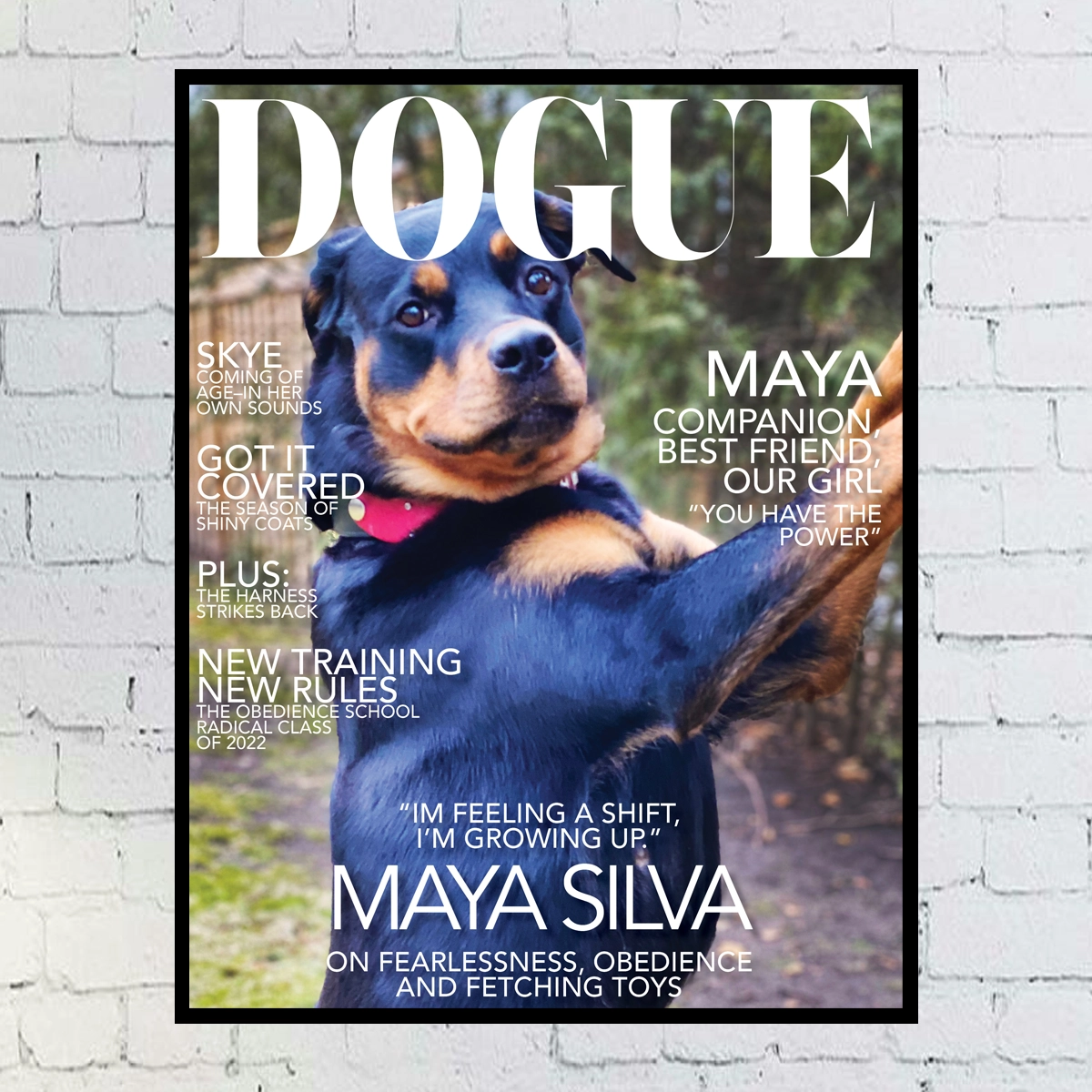 Custom Digital Dog Magazine Cover