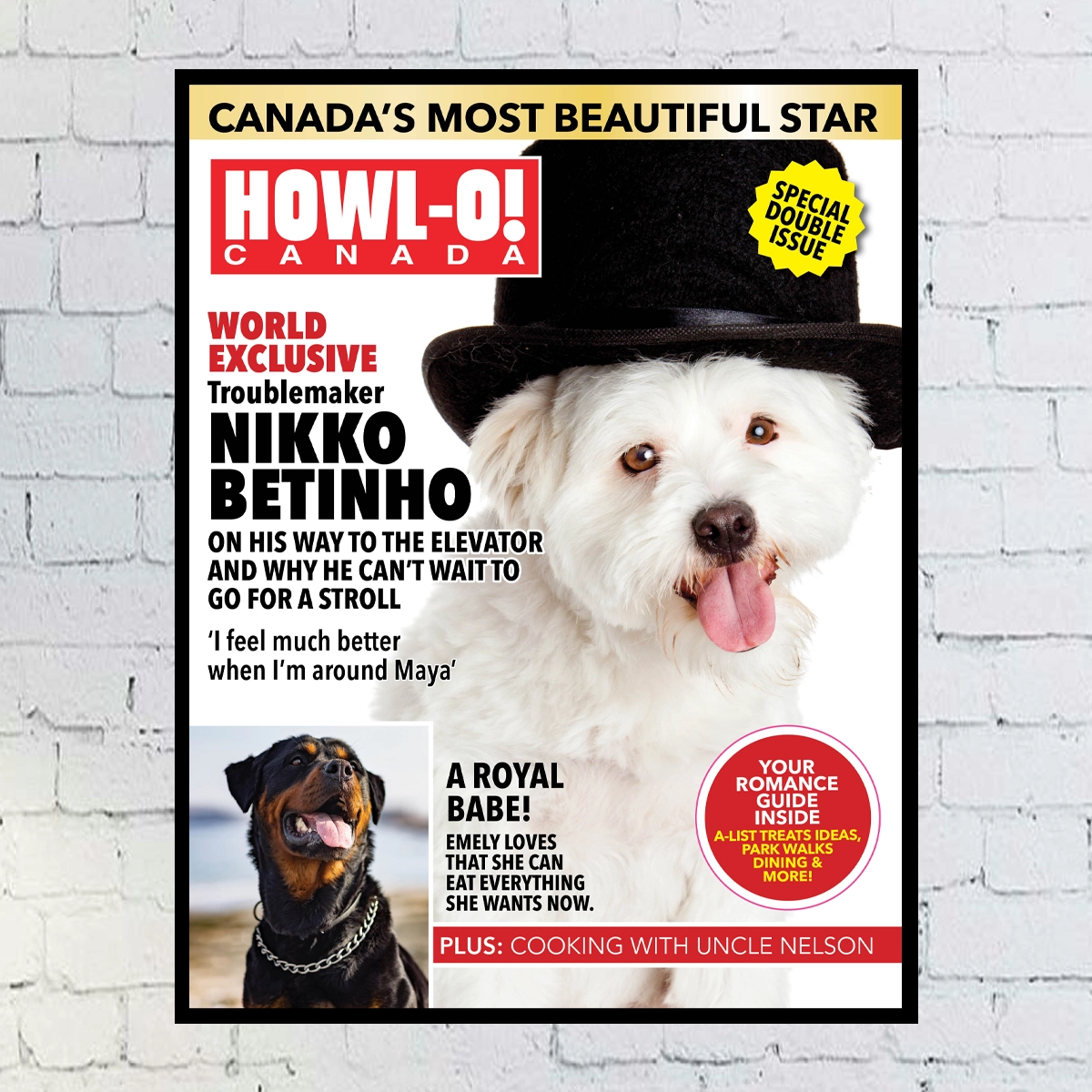 Custom Digital Dog Magazine Cover