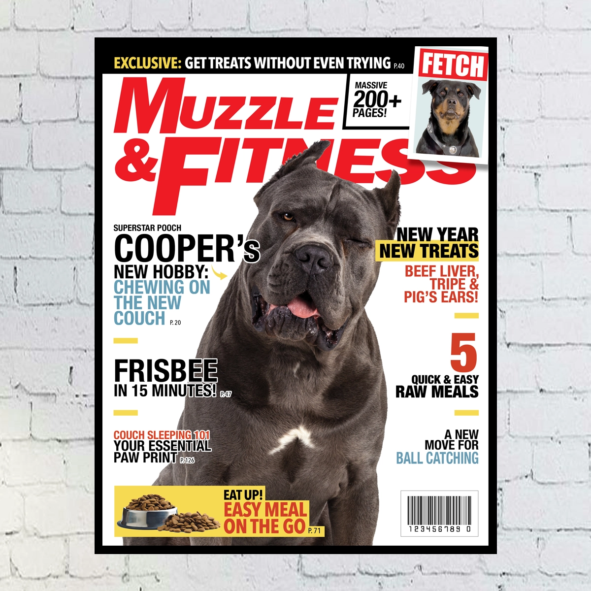 Custom Digital Dog Magazine Cover