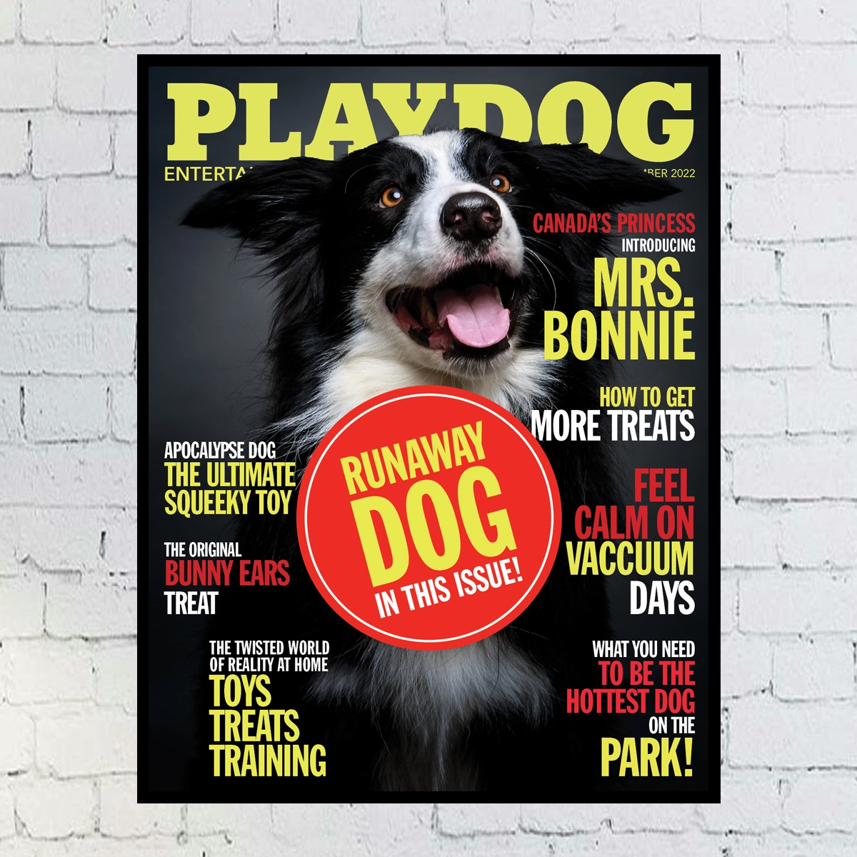Custom Digital Dog Magazine Cover