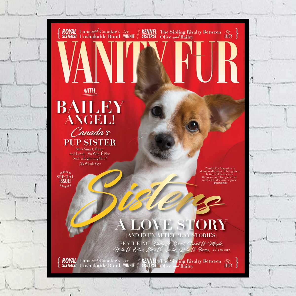 Custom Digital Dog Magazine Cover